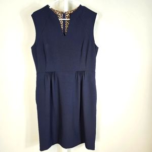 Tahari Arthur S. Levine blue dress size 12. Sleeves.